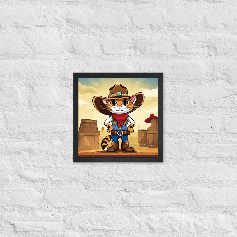 PugMug Custom Tabby Companion Cat Framed Print