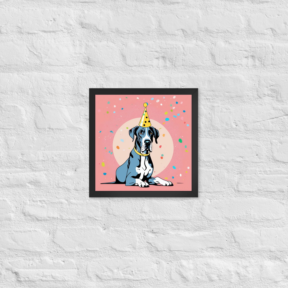 PugMug Custom Great Dane Framed Print