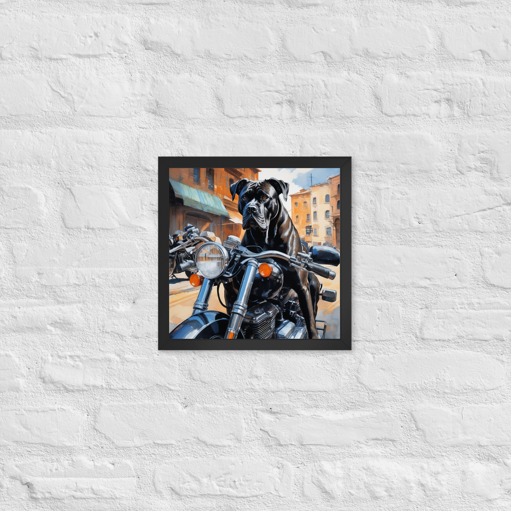 PugMug Custom Cane Corso Framed Print