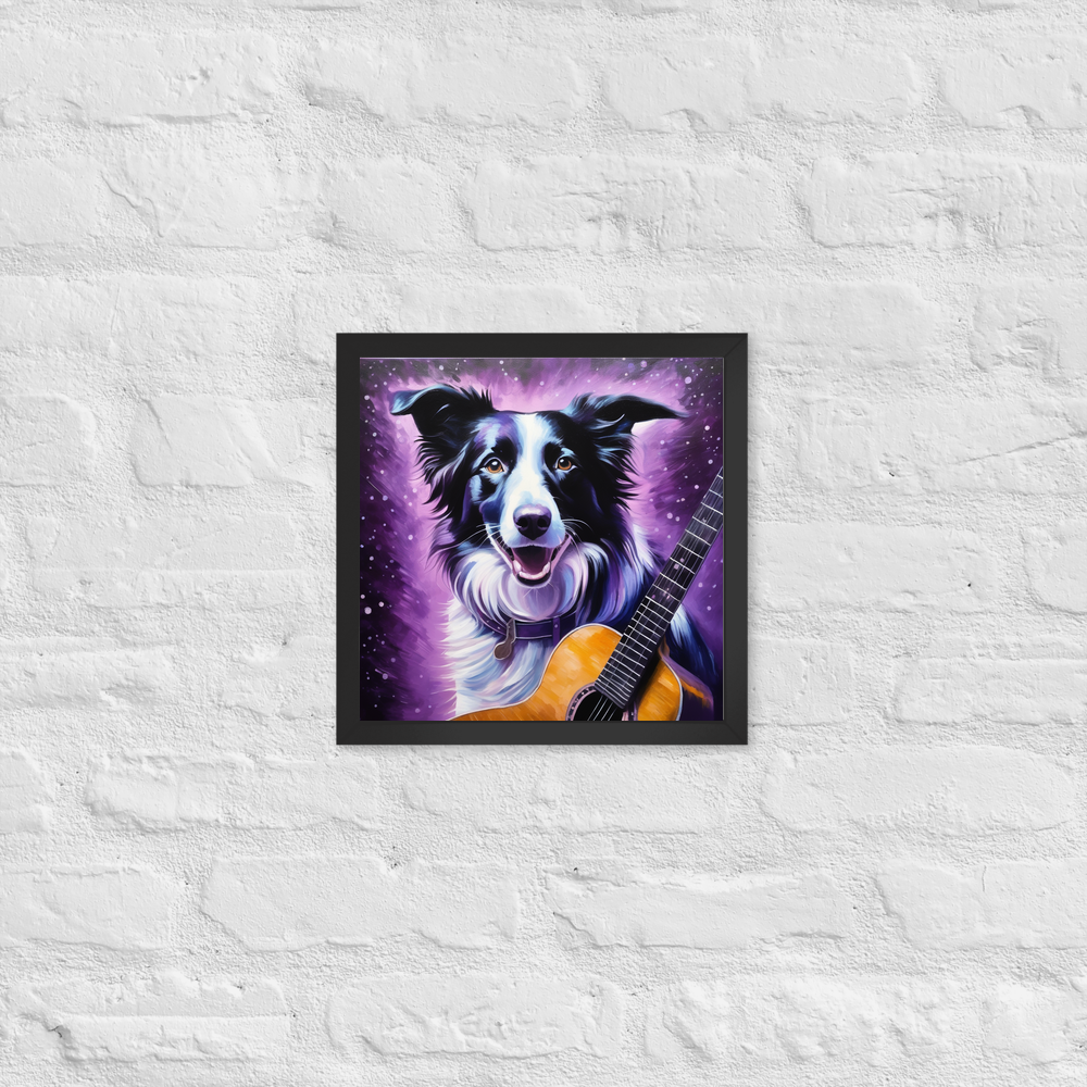 PugMug Custom Border Collie Framed Print