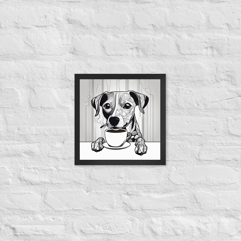 PugMug Custom Pointer Dog Framed Print