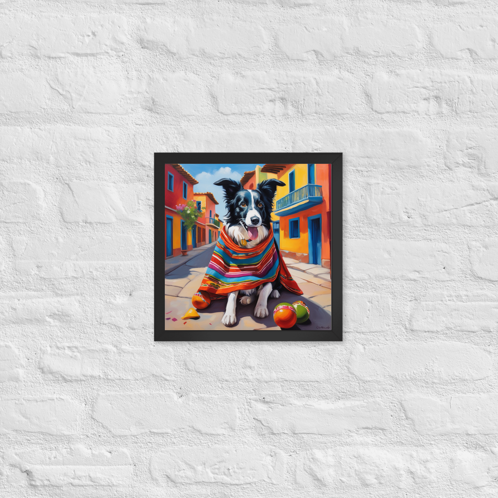 PugMug Custom Border Collie Framed Print