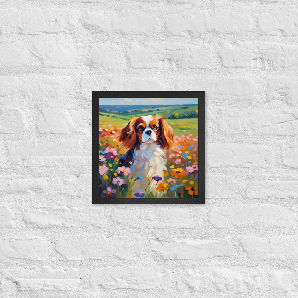 PugMug Custom Cavalier King Charles Spaniel Framed Print