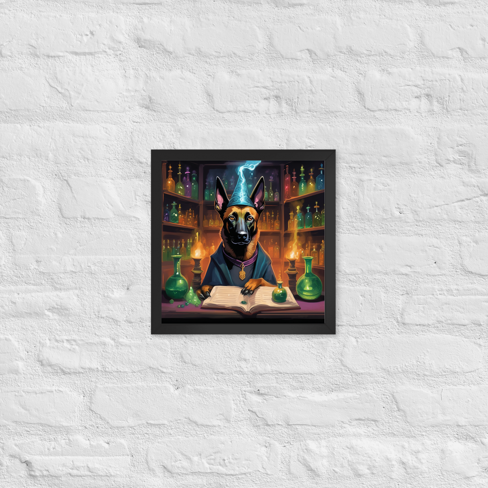 PugMug Custom Belgian Malinois Framed Print