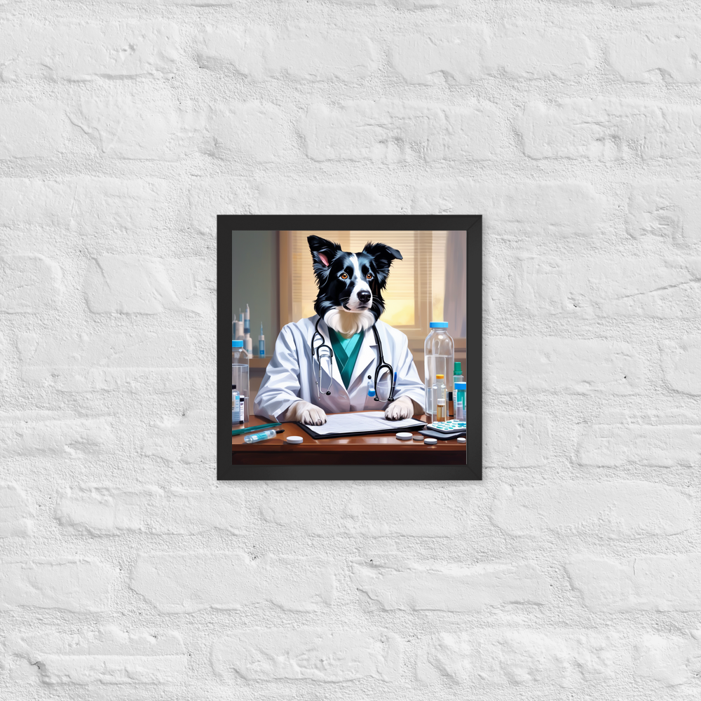 PugMug Custom Border Collie Framed Print