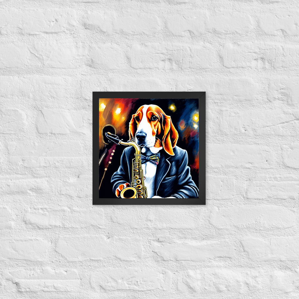 PugMug Custom Basset Hound Framed Print