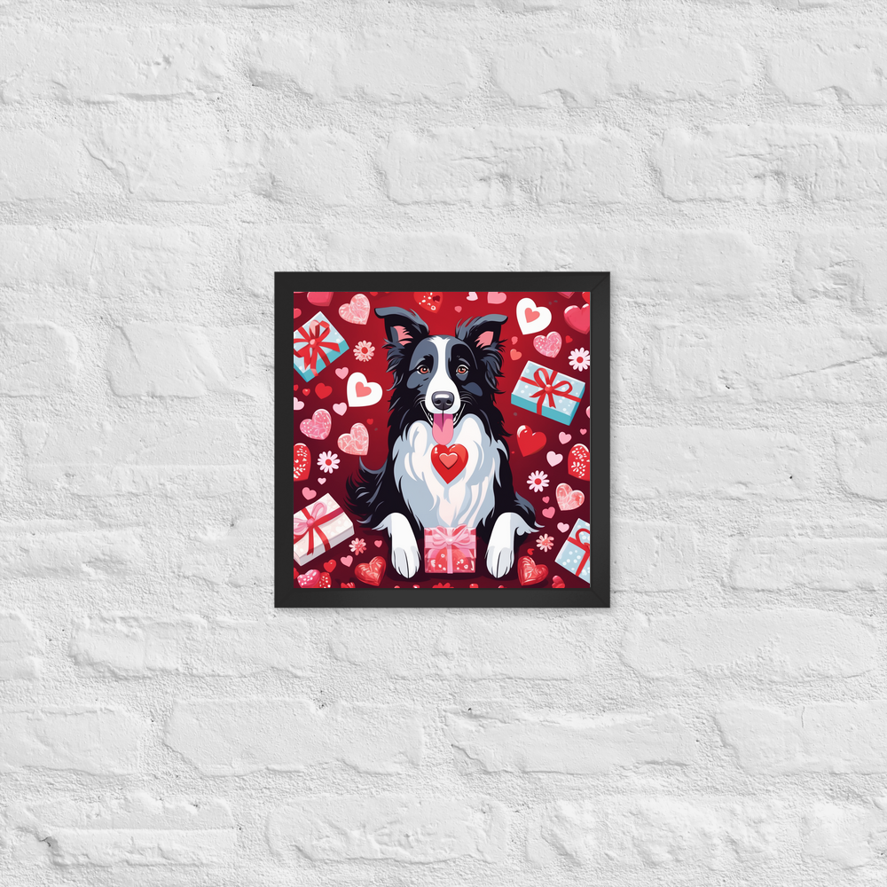 PugMug Custom Border Collie Framed Print