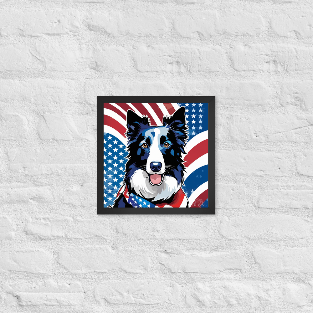 PugMug Custom Border Collie Framed Print