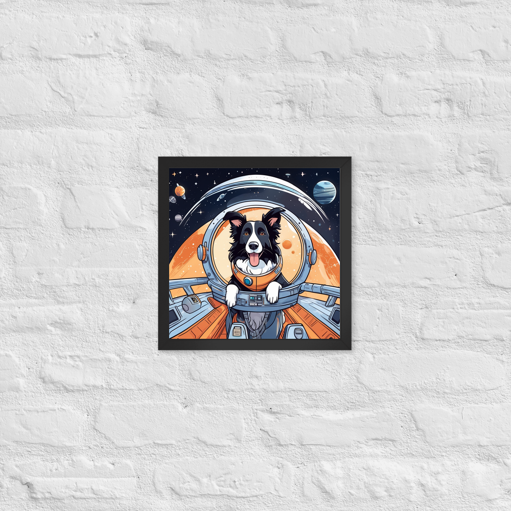PugMug Custom Border Collie Framed Print