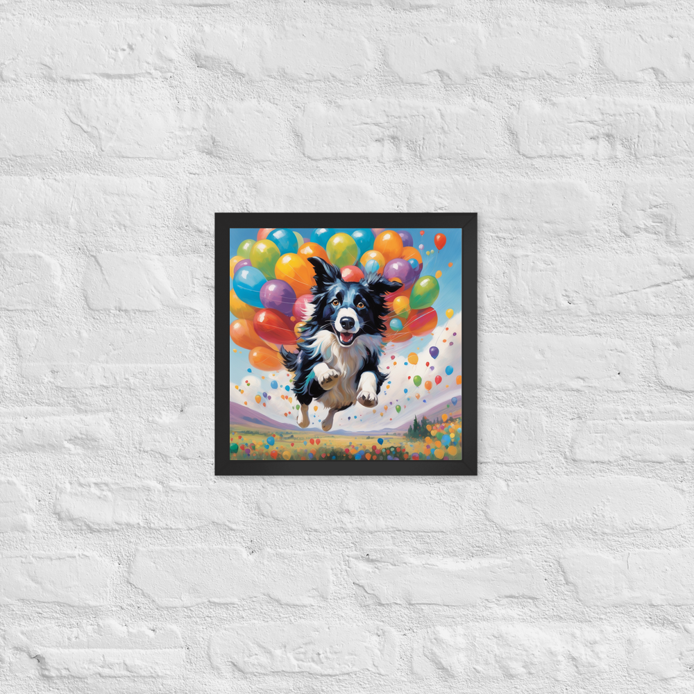 PugMug Custom Border Collie Framed Print