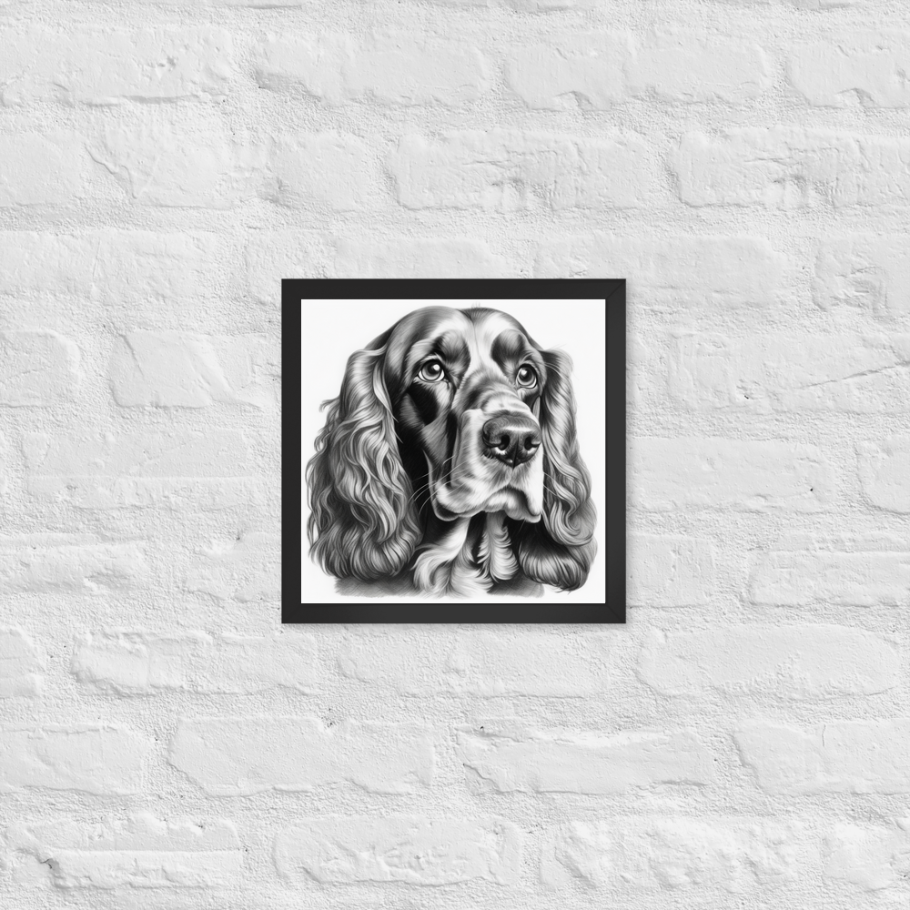 PugMug Custom English Cocker Spaniel Framed Print
