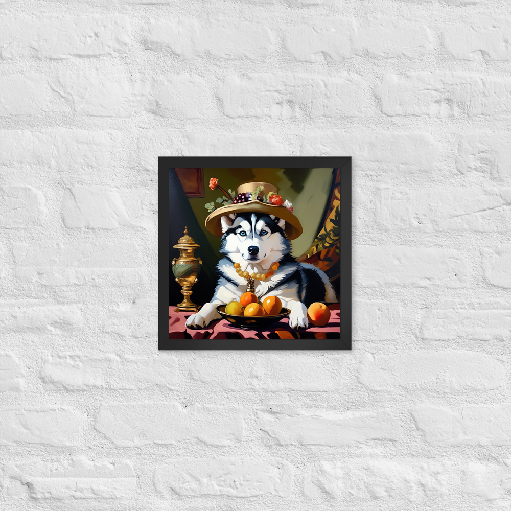PugMug Custom Siberian Husky Framed Print