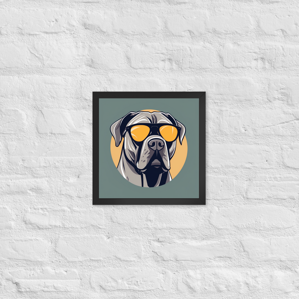 PugMug Custom Cane Corso Framed Print