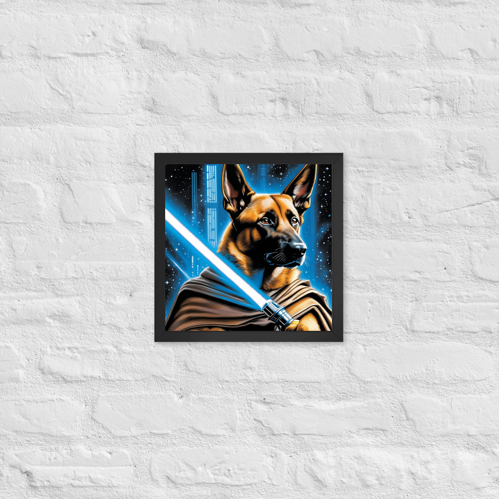 PugMug Custom Belgian Malinois Framed Print