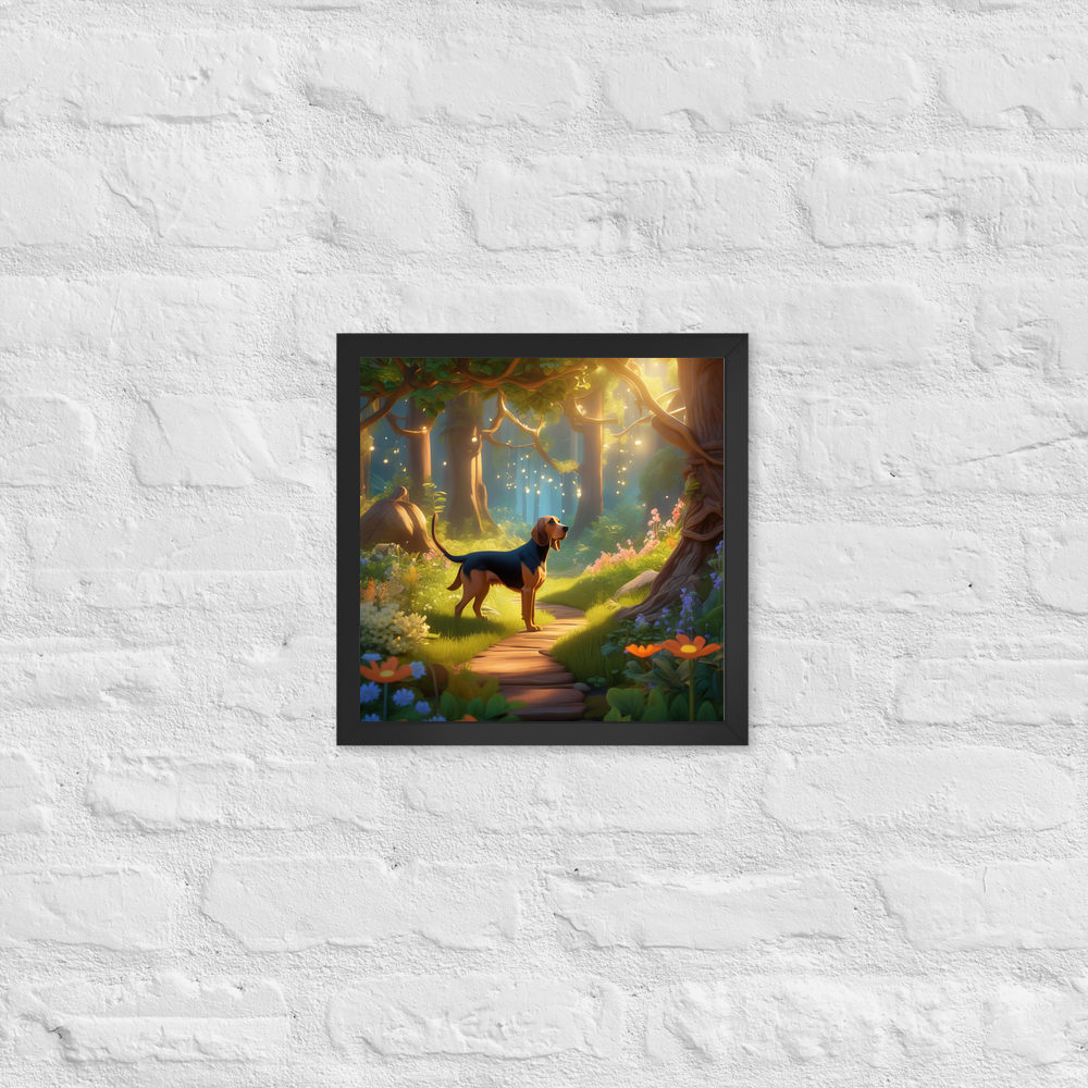 PugMug Custom Bloodhound Framed Print