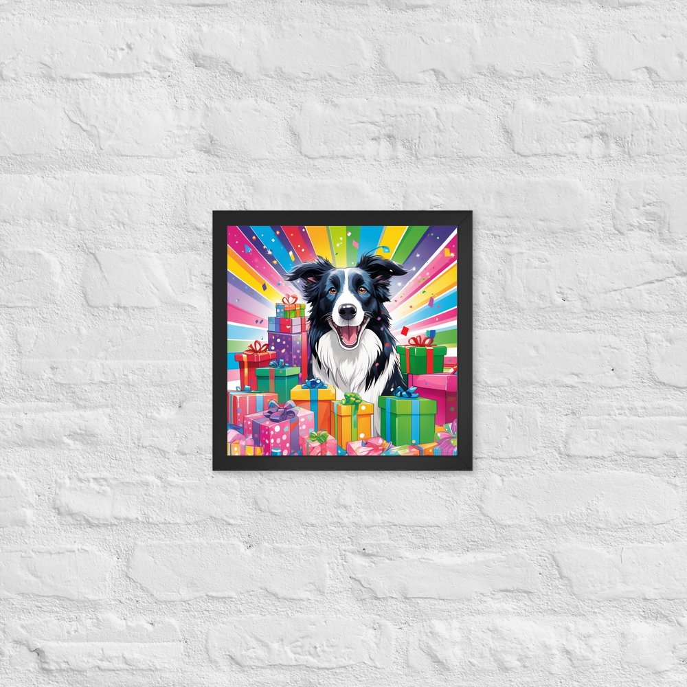 PugMug Custom Border Collie Framed Print