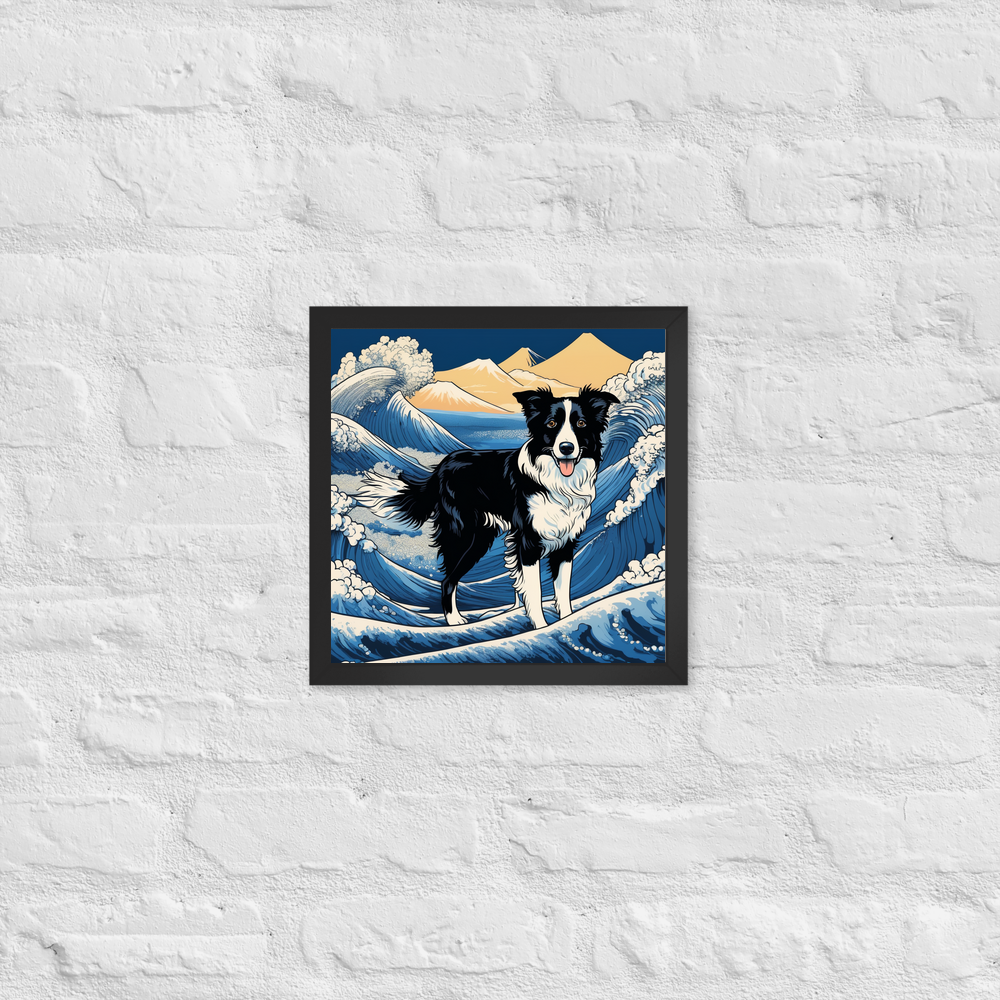PugMug Custom Border Collie Framed Print