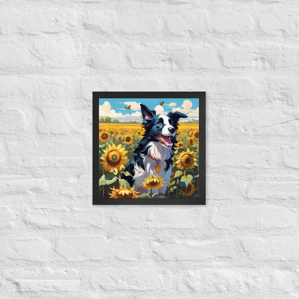 PugMug Custom Border Collie Framed Print