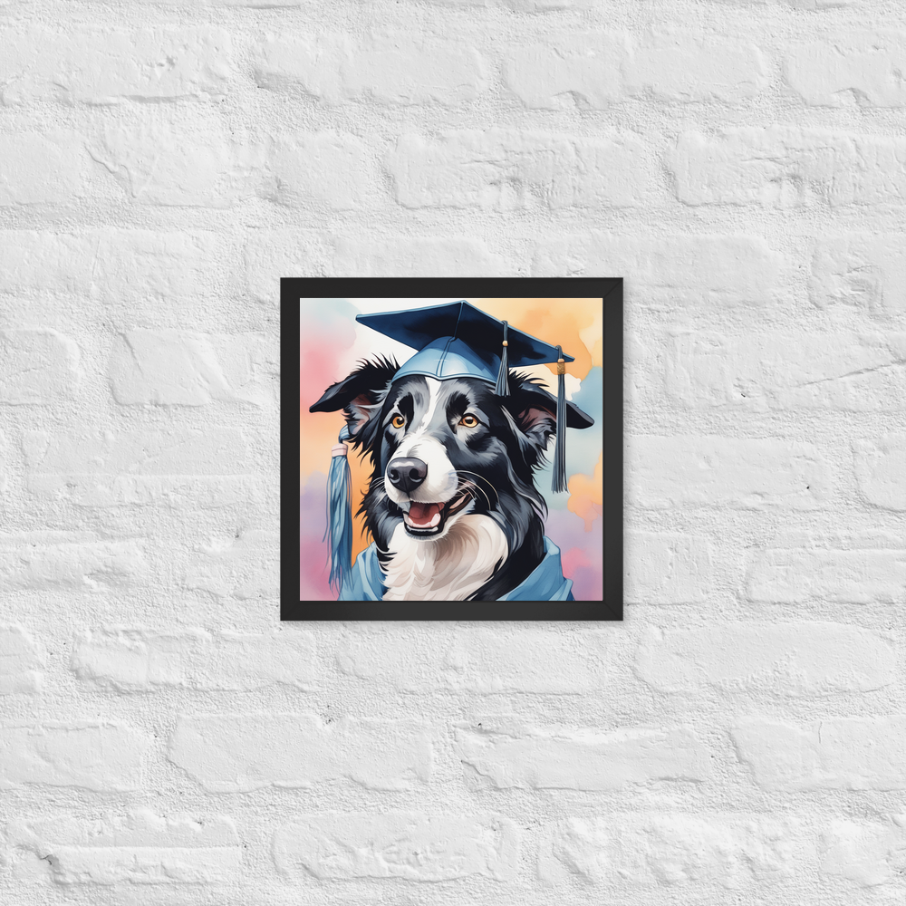PugMug Custom Border Collie Framed Print