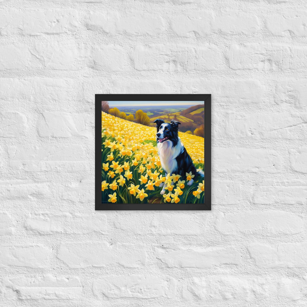 PugMug Custom Border Collie Framed Print