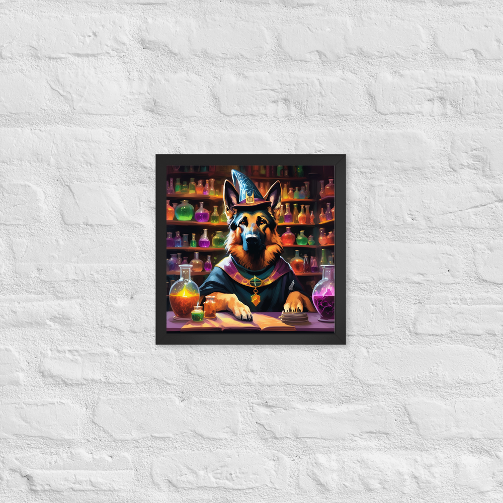 PugMug Custom German Shepherd Dog Framed Print