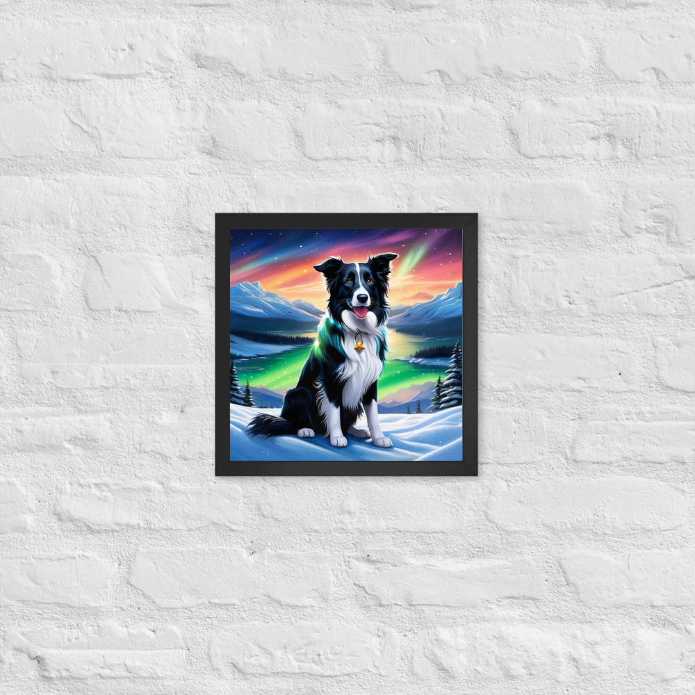 PugMug Custom Border Collie Framed Print