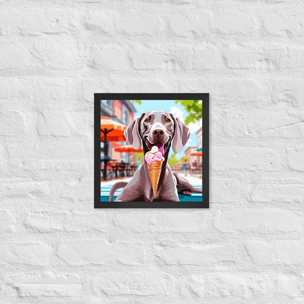 PugMug Custom Weimaraner Framed Print
