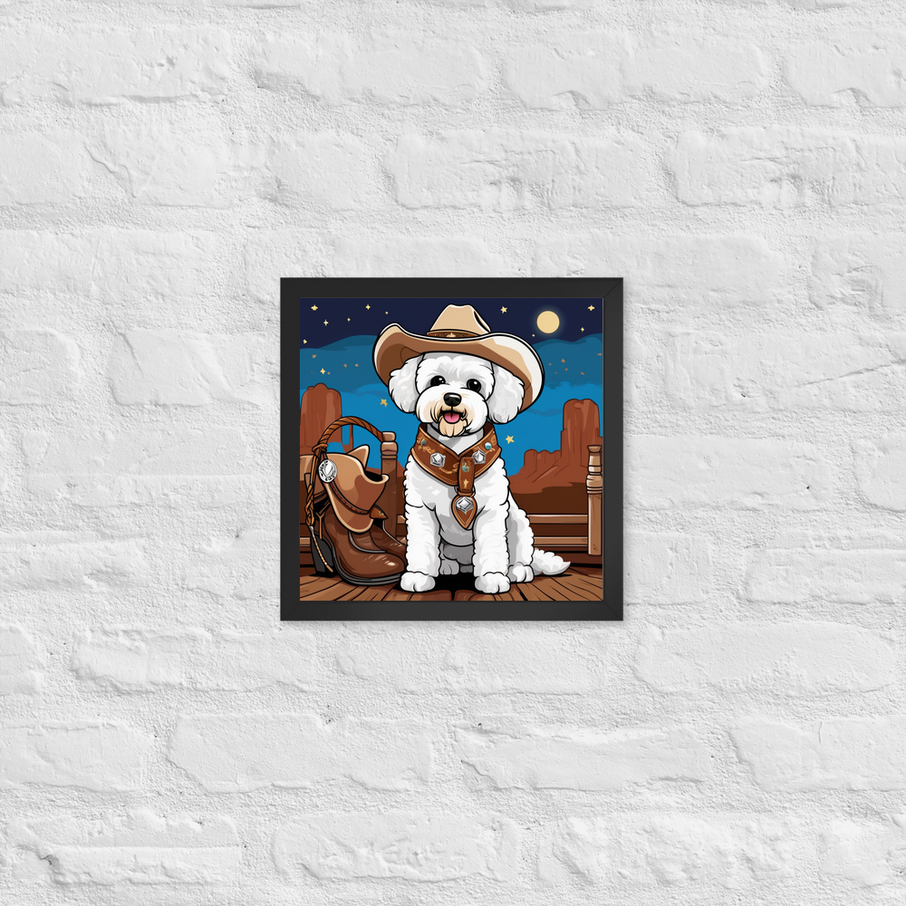 PugMug Custom Bichons Frise Framed Print