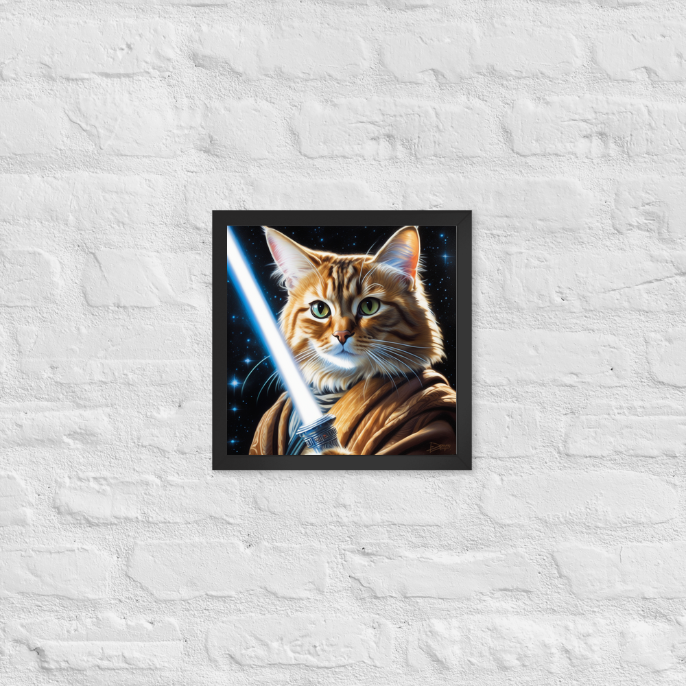 PugMug Custom Tabby Exotic Cat Framed Print
