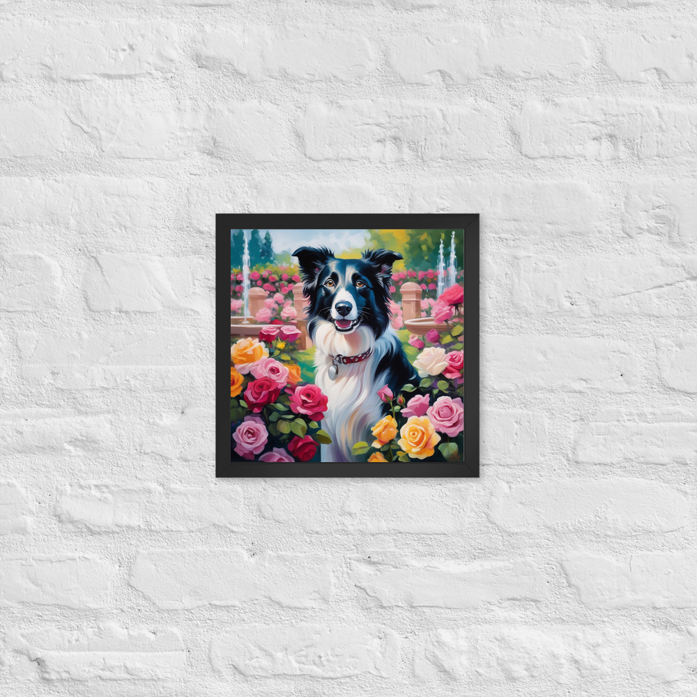 PugMug Custom Border Collie Framed Print