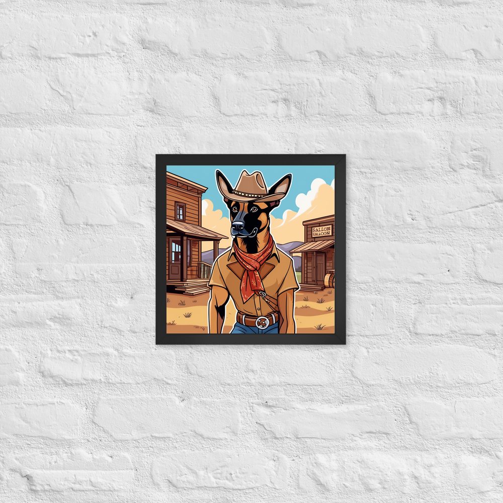 PugMug Custom Belgian Malinois Framed Print