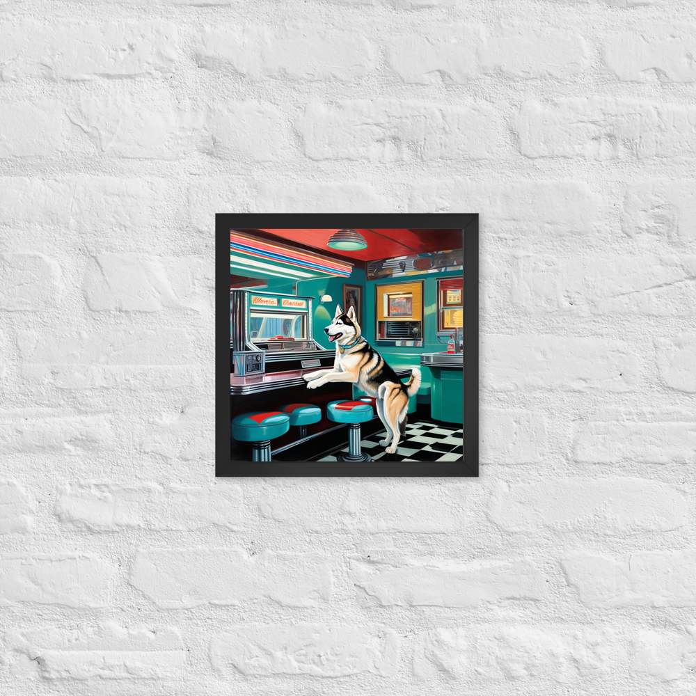 PugMug Custom Siberian Husky Framed Print