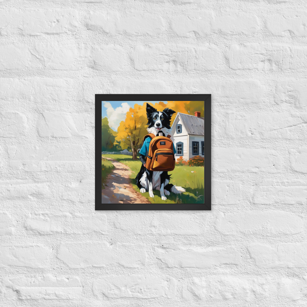 PugMug Custom Border Collie Framed Print