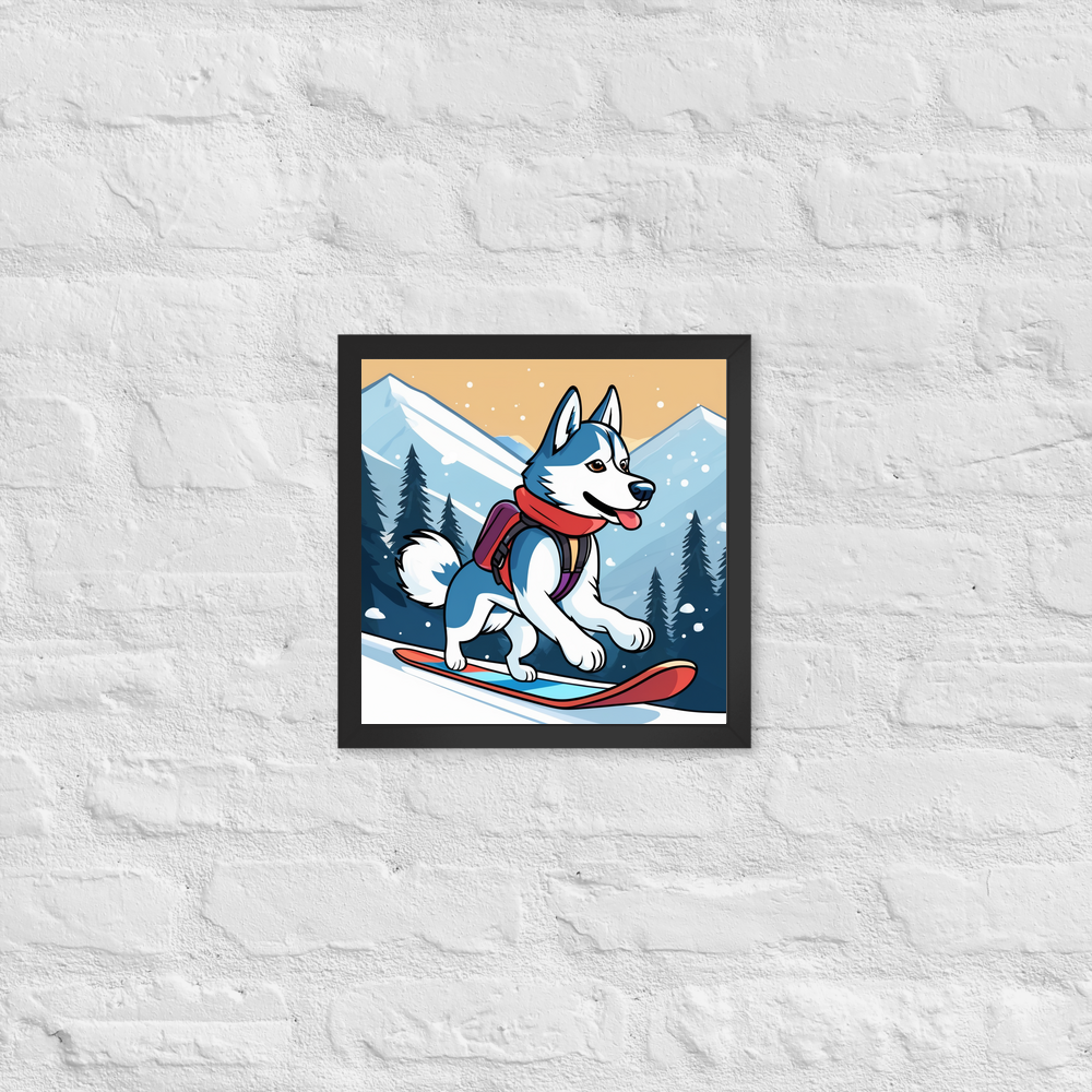 PugMug Custom Siberian Husky Framed Print