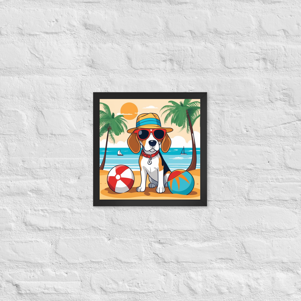 PugMug Custom Beagle Framed Print