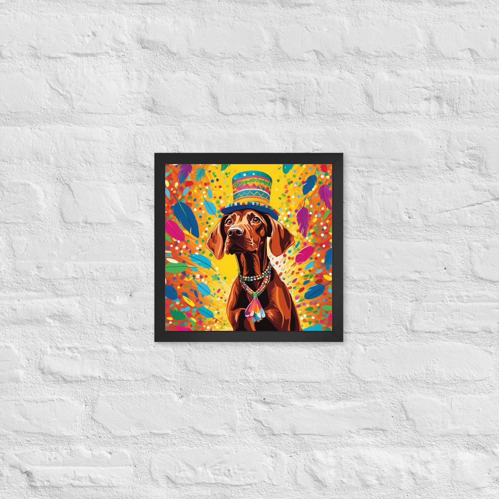 PugMug Custom Vizsla Framed Print