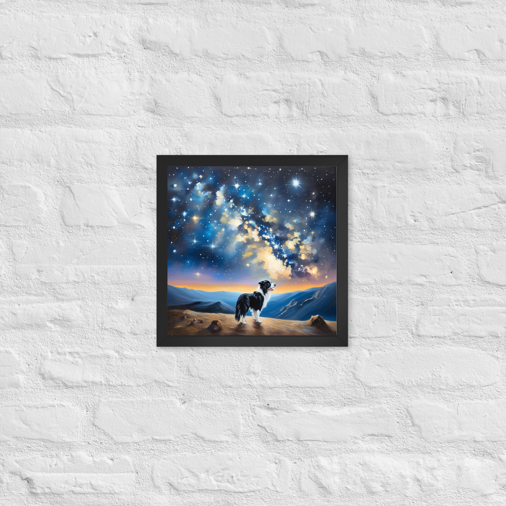 PugMug Custom Border Collie Framed Print