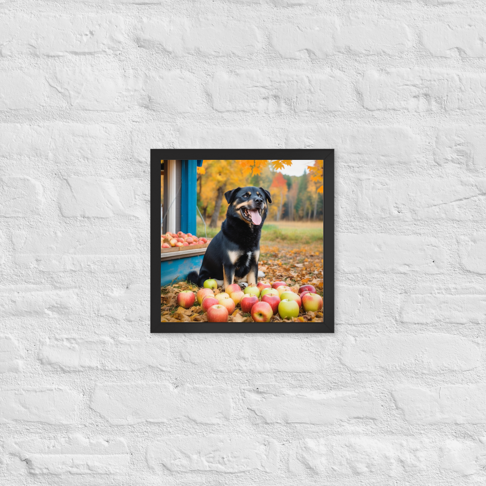 PugMug Custom Blue Framed Print