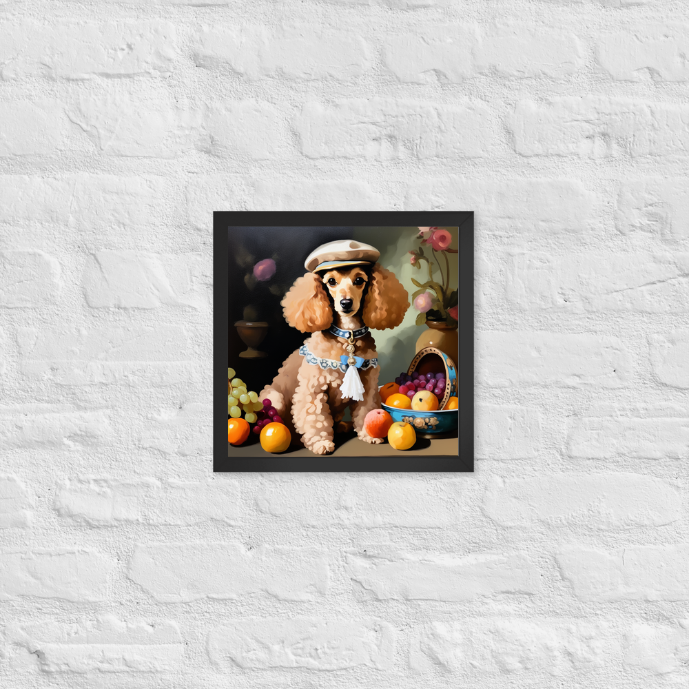 PugMug Custom Tan Poodle Framed Print