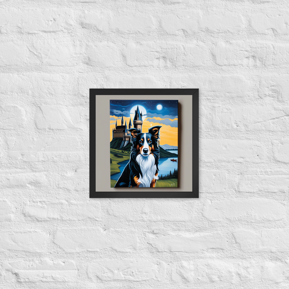 PugMug Custom Border Collie Framed Print