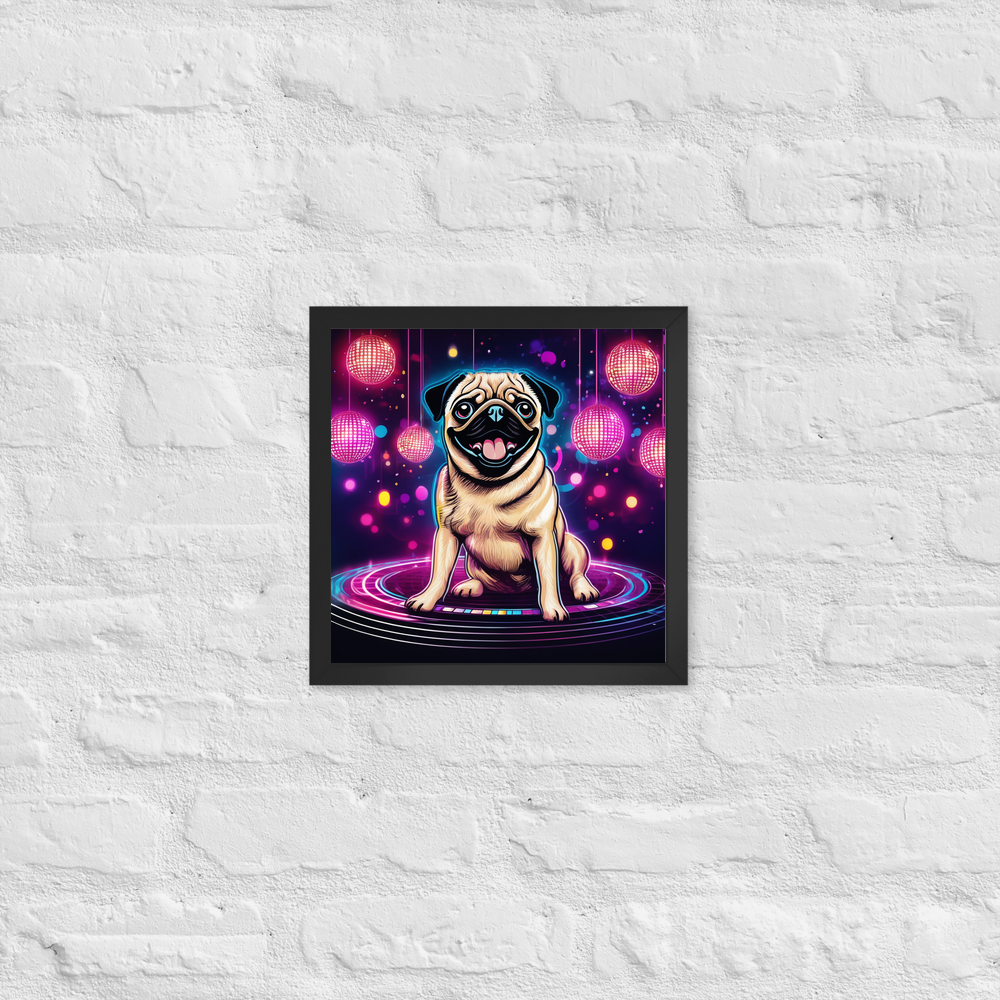 PugMug Custom Pug Framed Print