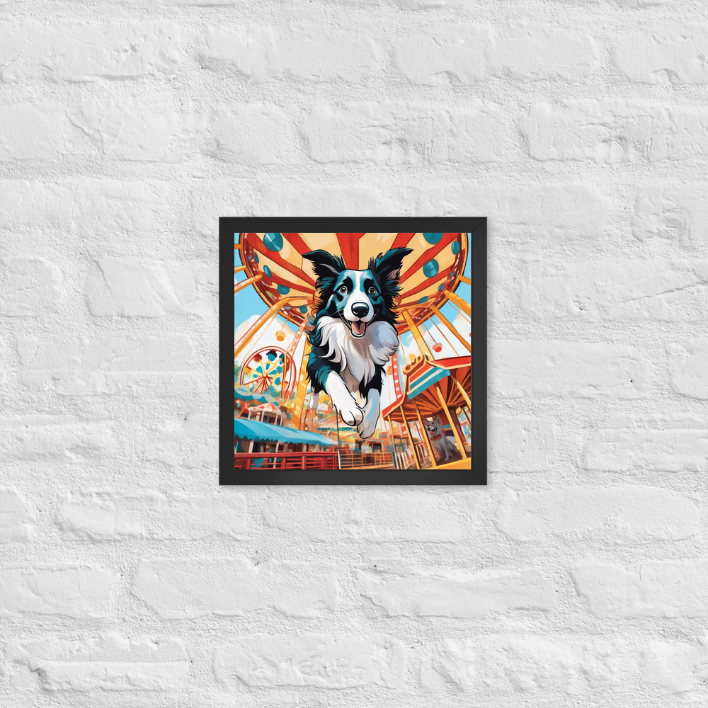 PugMug Custom Border Collie Framed Print