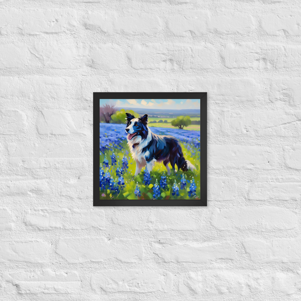 PugMug Custom Border Collie Framed Print