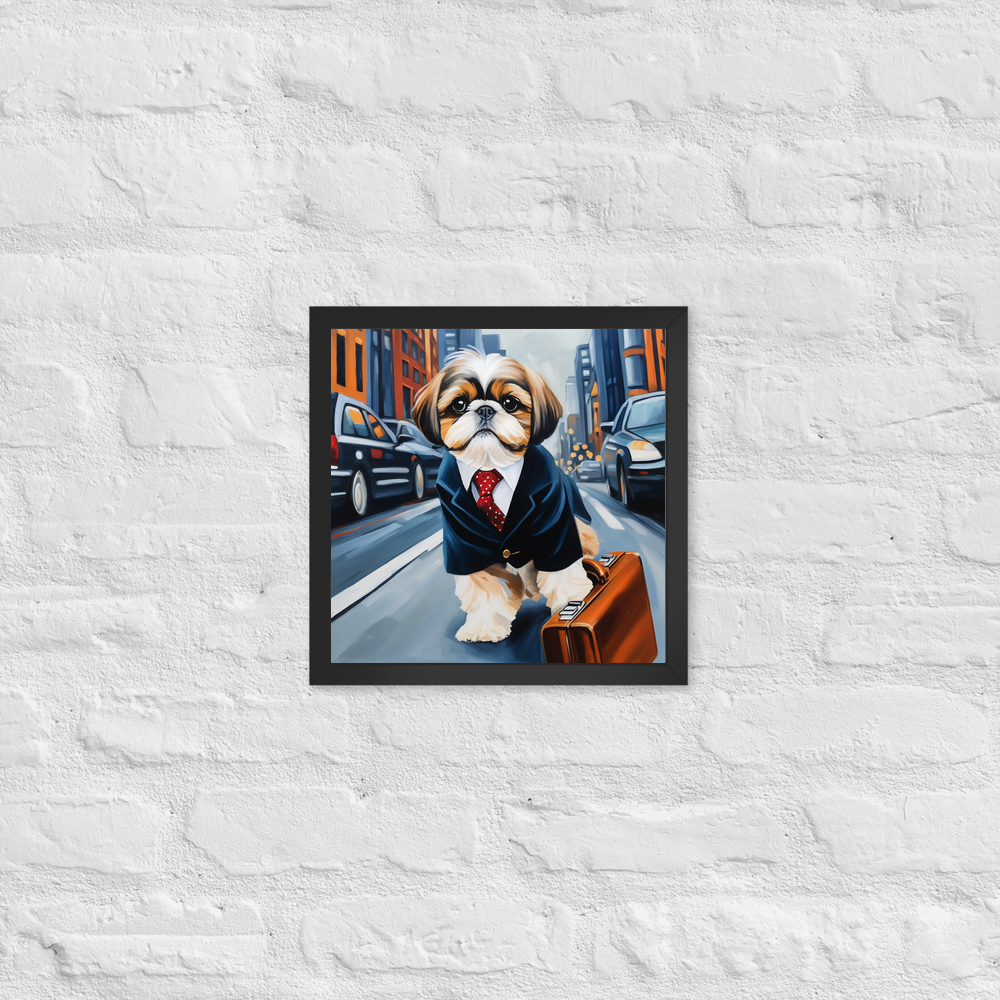 PugMug Custom Shih Tzu Framed Print