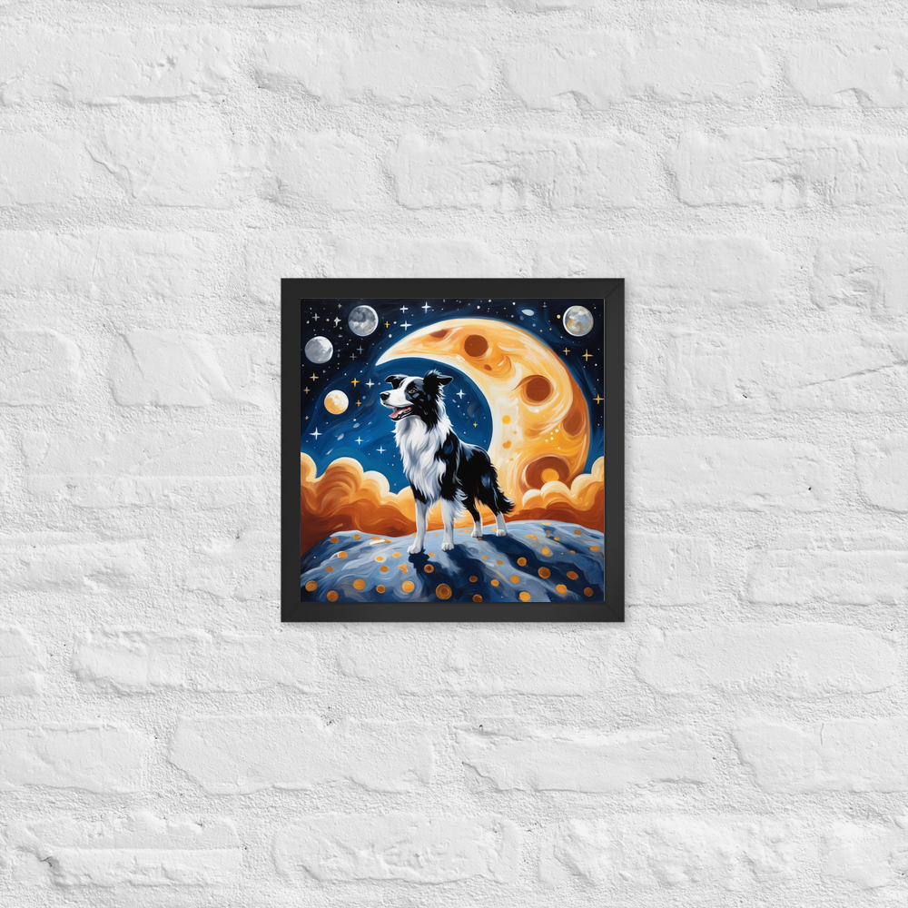PugMug Custom Border Collie Framed Print