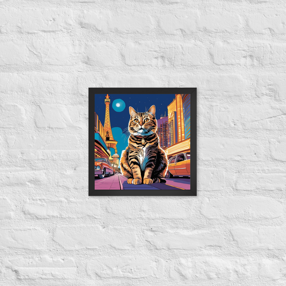 PugMug Custom Tabby Companion Cat Framed Print