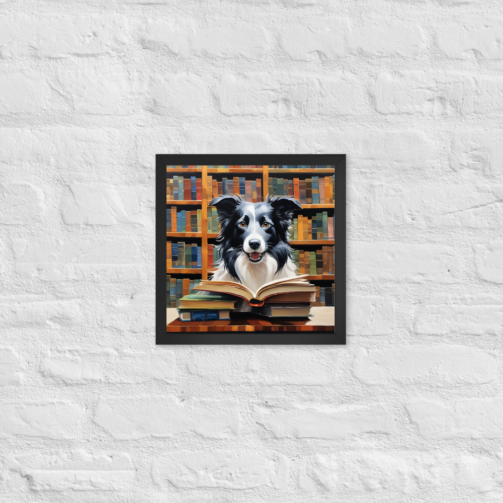 PugMug Custom Border Collie Framed Print