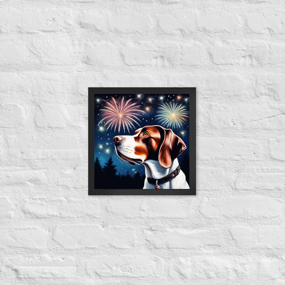 PugMug Custom Pointer Dog Framed Print
