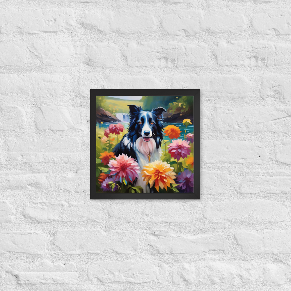 PugMug Custom Border Collie Framed Print