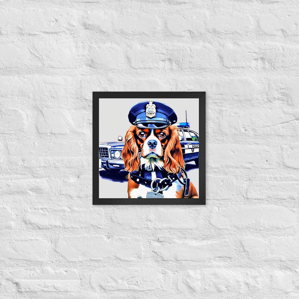 PugMug Custom Cavalier King Charles Spaniel Framed Print